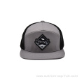 7 Panel Grey Trucker Hat with Embroidered Pacth